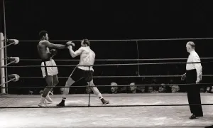 00018 Prints: Print of Muhammad Ali vs Henry Cooper Boxing Match May 1966