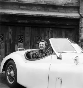 00021 Prints: Pat Appleyard Female Motor Racing Driver Print, April 1953