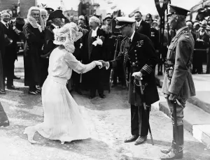 00024 Prints: Lady Astor Greeting the Prince of Wales Print, June 1922