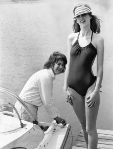 A 1976 Print of a Woman in a Revealing Swimsuit