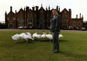00028 Prints: Bernard Matthews Print outside Great Witchingham Hall in Norfolk