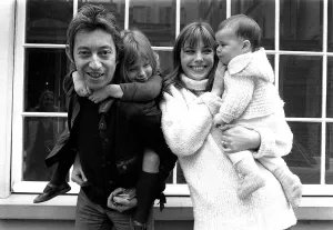 00028 Prints: Jane Birkin and Serge Gainsbourg Print 1972 Paris Luxury Home