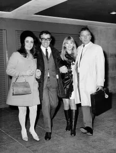 Vintage Celebrity Photos Prints: Richard Burton with Elizabeth Taylor Peter Sellers and Britt Ekland