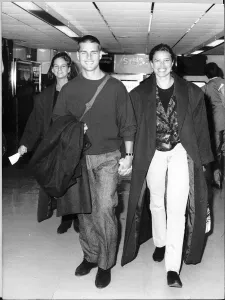 00028 Prints: Tom Cruise Print at London Airport with Wife
