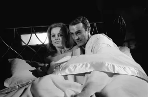 00029 Prints: Sean Connery and Luciana Paluzzi Print - 1965 James Bond Film Still