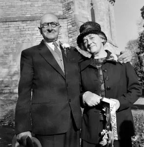 00031 Prints: Elderly Couple Print: Albert and Mable's 46-Year Engagement