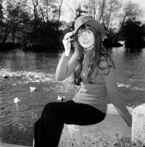 Black and white print of Cyd Hayman in a glamorous pose