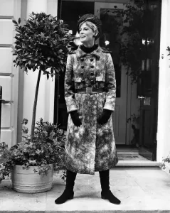 00031 Prints: Fashion 1960s Print: Ursula Klament in Percheron Coat, London 1966