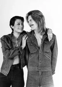 00031 Prints: Fashion Print: Couple in Denim Outfits, March 1976