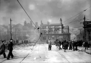 0000to0099 Prints: World War Two Air Raid Damage Print at Liverpool