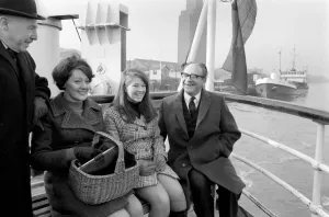 00033 Prints: Fred Mulley Steers Ferry Across the Mersey Print