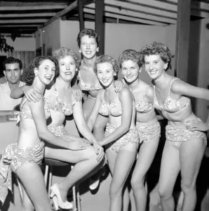 00037 Prints: Print of Dancers in Cabaret Attire, Turkey, August 1953