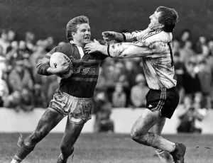 00037 Prints: Widnes v Leeds Rugby Cup Semi-Final Print 31st March 1984
