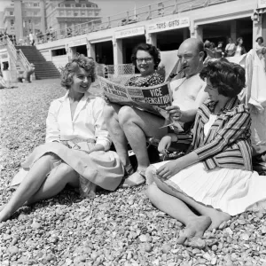 00040 Prints: Plymouth Waterfront Print 1960