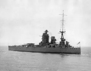 00041 Prints: Print of five British warships headed for scrap