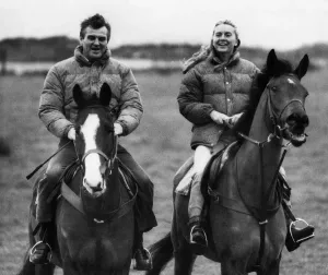 00041 Prints: Harvey Smith Print - Showjumper with Wife