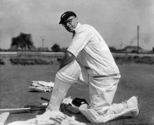 00041 Prints: Walter Hadlee in Cricket Print, July 1949