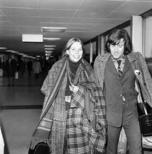 0000to0099 Prints: Joni Mitchell at Heathrow Airport Print