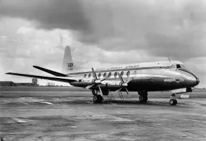 00045 Prints: Print of a Vickers Viscount 700 aircraft