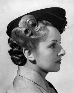00045 Prints: WWII Women's Hairstyles Print, April 1941
