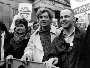 00046 Prints: Gay Rights March Print 1988 Ian McKellen Michael Cashman