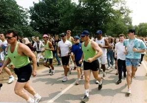 00046 Prints: Madonna in Hyde Park Sunday Morning Run Print