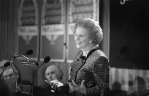 00047 Prints: Margaret Thatcher at 1988 North East Businessman of the Year Awards Print