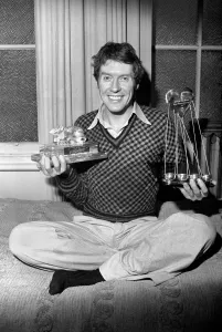 00048 Prints: Print of a black and white photograph featuring Michael Crawford