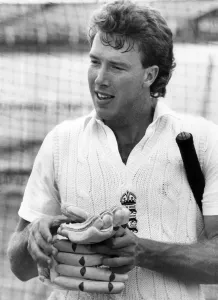 00048 Prints: Derek Pringle England Cricket Print August 1984