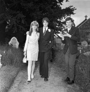 00048 Prints: Mike McCartney's Wedding Print: Paul and Jane Leaving the Church