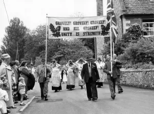 00049 Prints: Grovely! Grovely! Oak Apple Day Procession Print
