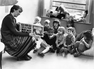 00049 Prints: A Nursery Class Listens to a Story Print (00049)
