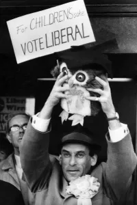 00050 Prints: Jeremy Thorpe with Stuffed Toy, March 1976 Print
