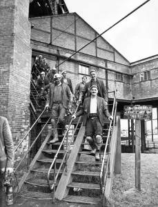 00051 Prints: Miners Leave Danger Behind Print (00051)