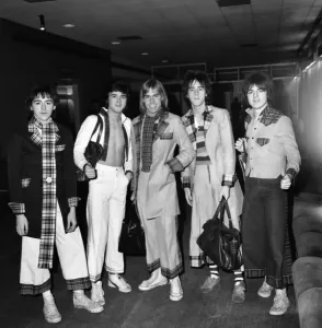 00052 Prints: Bay City Rollers Leaving Heathrow Airport Print