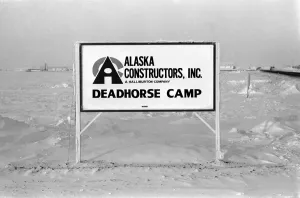 00053 Prints: Prudhoe Bay Alaska Print: Deadhorse Camp Scenes, April 1977