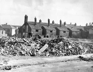 00054 Prints: Derelict Housing in Pitt Street, Newcastle Print (00054)