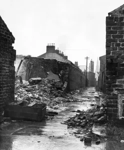 00054 Prints: Derelict Housing Print - Sarah Street, Newcastle (00054)