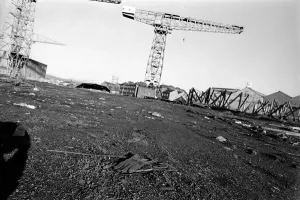 00056 Prints: John Brown Shipyard Print: Clyde Decay, June 1981 (00056)