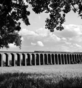 00059 Prints: Digswell Viaduct Steam Train Print