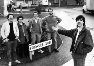00059 Prints: Phil Redmond with Brookside Cast, March 1986 Print