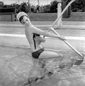 00061 Prints: Judy Roberts, Swimming Costume Tester Print, June 1962