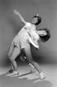 00062 Prints: A Man and Woman with Frisbee Print, June 1980 (00062)