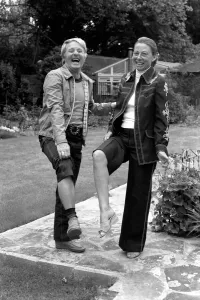 00063 Prints: Ernie Wise Showing Off His Legs Print, June 1980