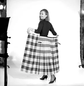 00063 Prints: Danny Randell in Tartan Skirt Print, 1963