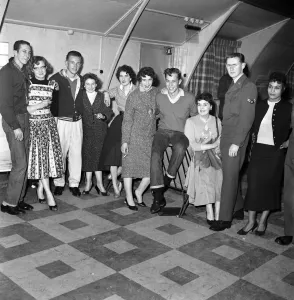 00064 Prints: Americans at Weathersfield Air Base Print, 1955