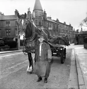 00064 Prints: Coalman Delivering Coal Print, May 1958