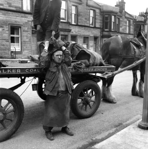 00064 Prints: Coalman Delivering Coal Print, May 1958
