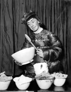00064 Prints: Dan Leno Junior Tasting Pudding Print, Circa 1980