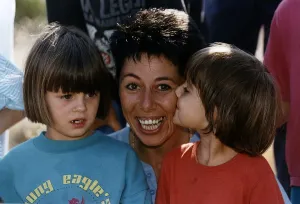 Prints of Sally Becker, British Aid Worker pictured August 1993. Returns to Mostars war hospital for the second time in two weeks Ambulance Prints: Sally Becker, Angel of Mostar Print - August 1993